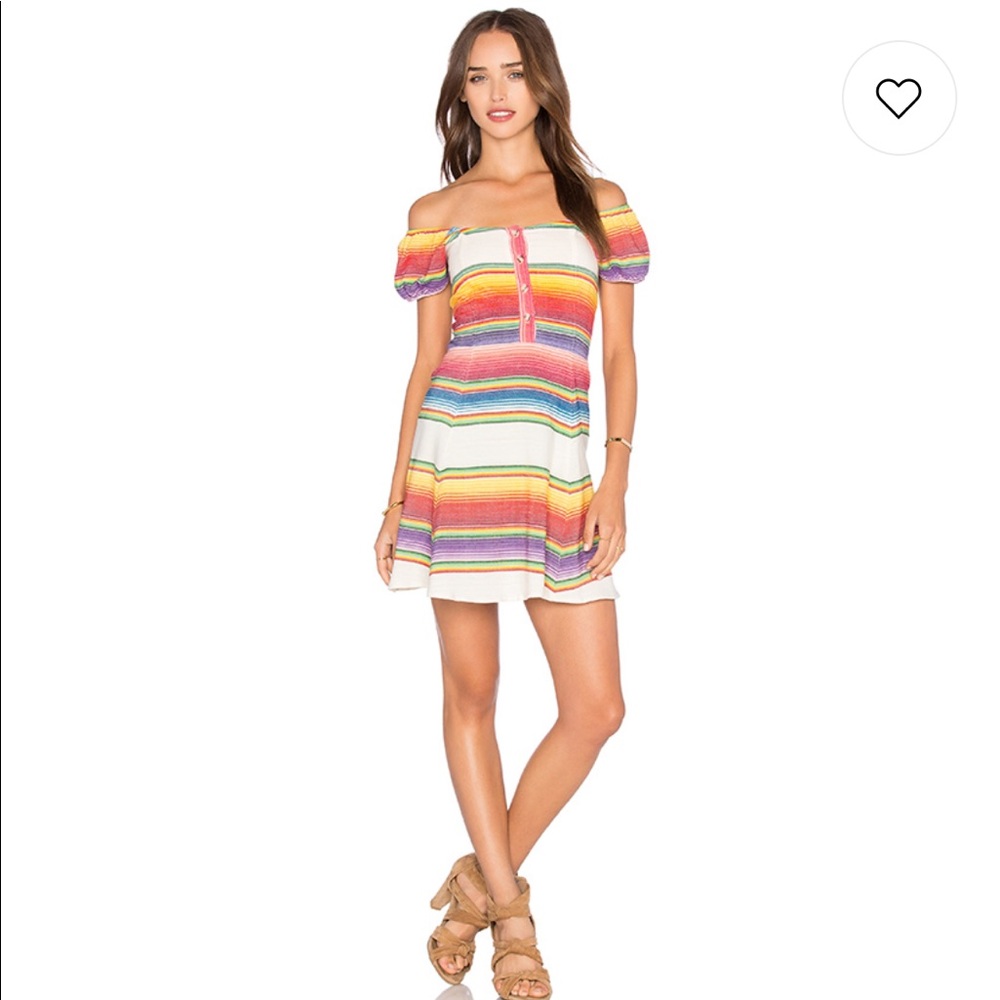 NWT REVOLVE VALDEZ DRESS IN MULTI XS/S